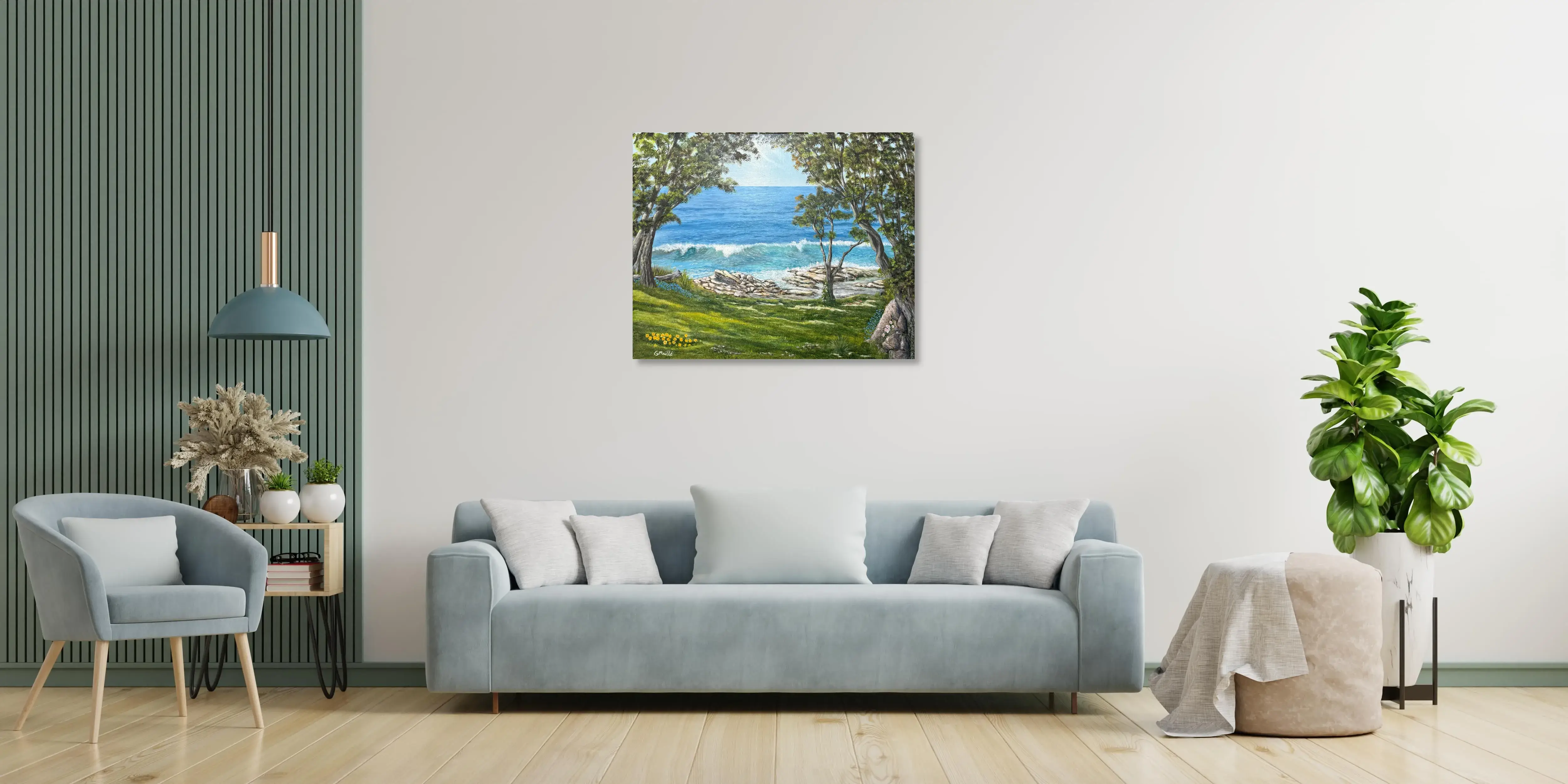 Dolce far niente on Lounge white green.webp