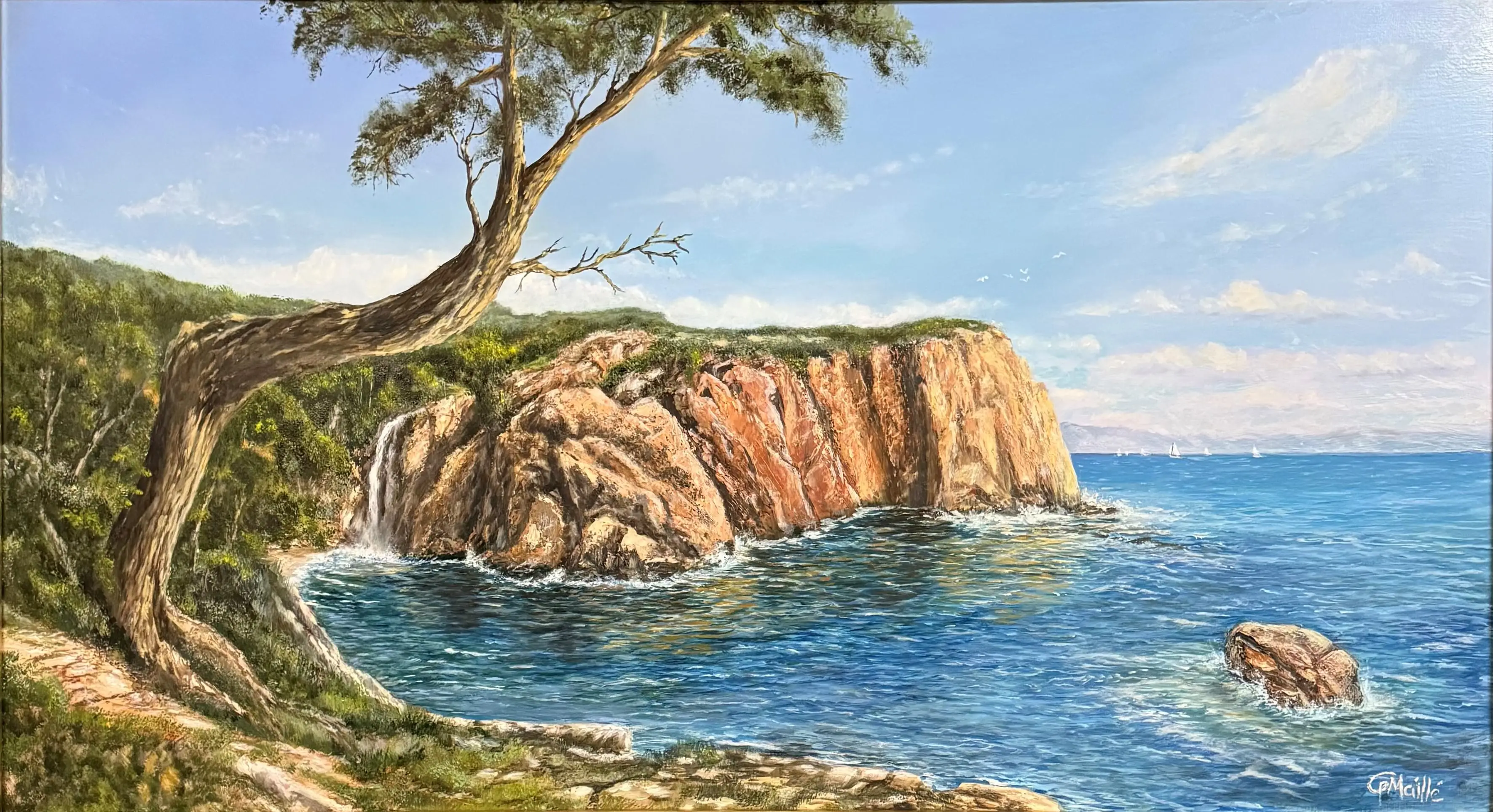 Cliffside Murmurs 4 unframed