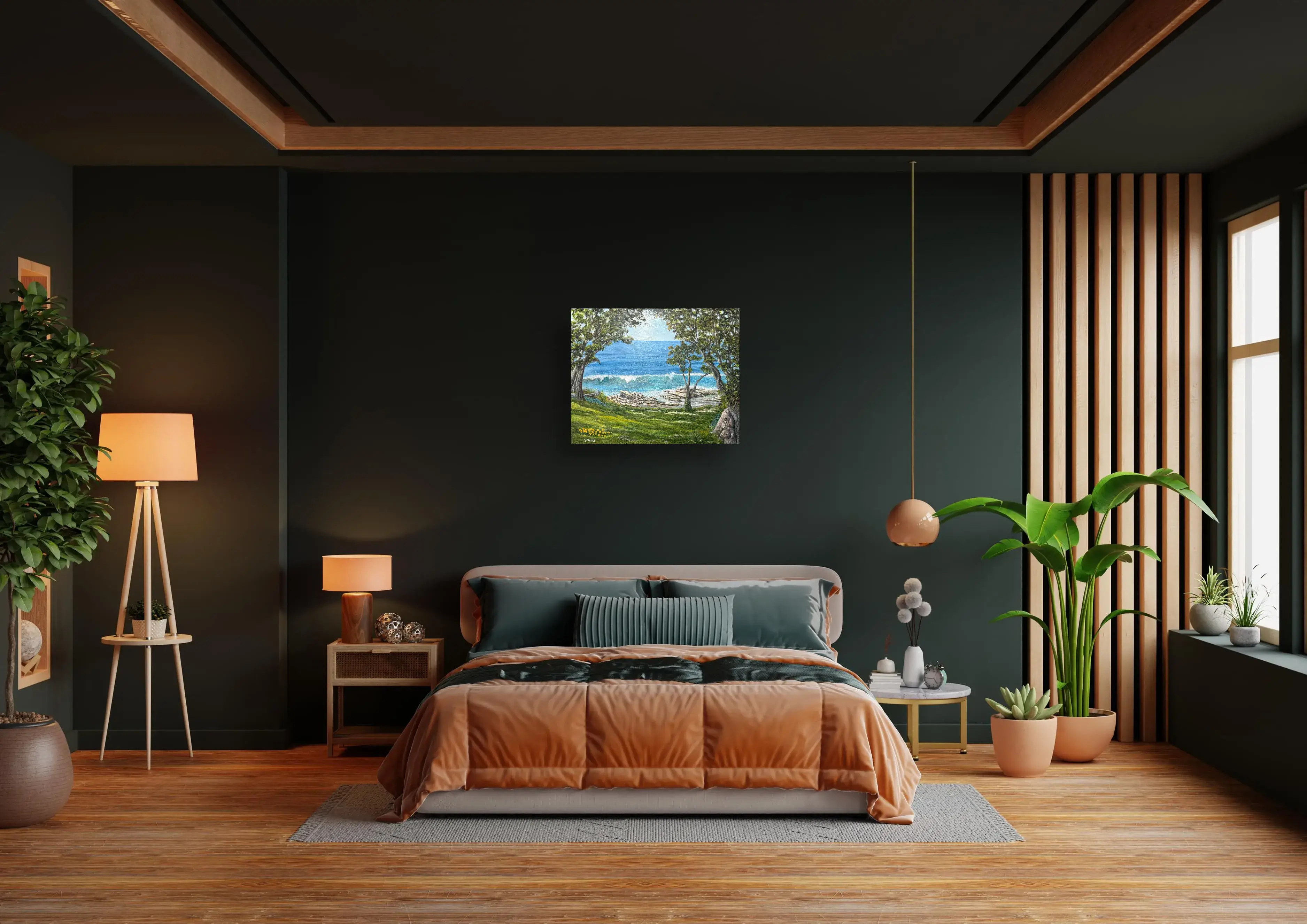 Dolce far niente on Bedroom dark green.webp