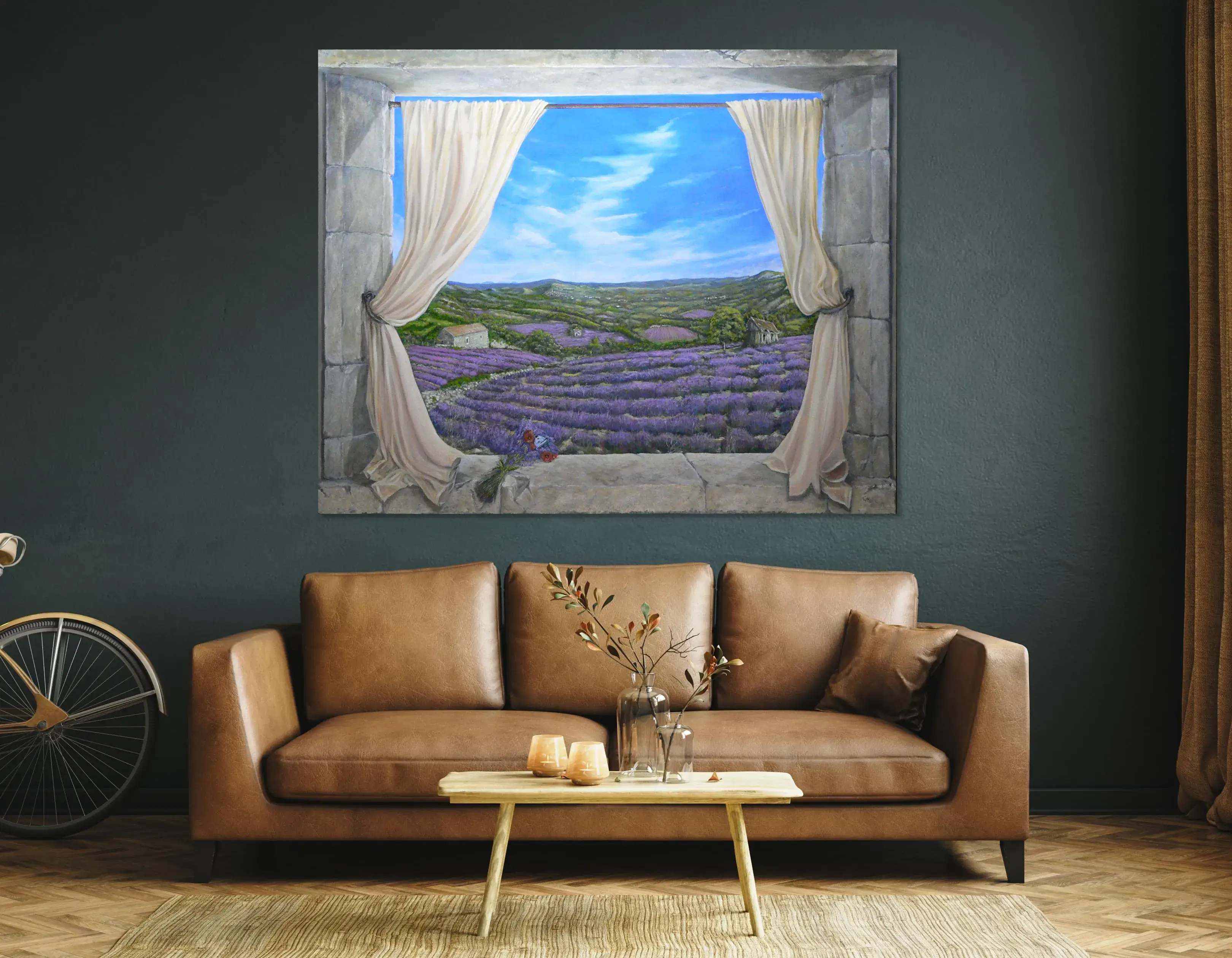 Lavender & Poppies on Lounge.webp