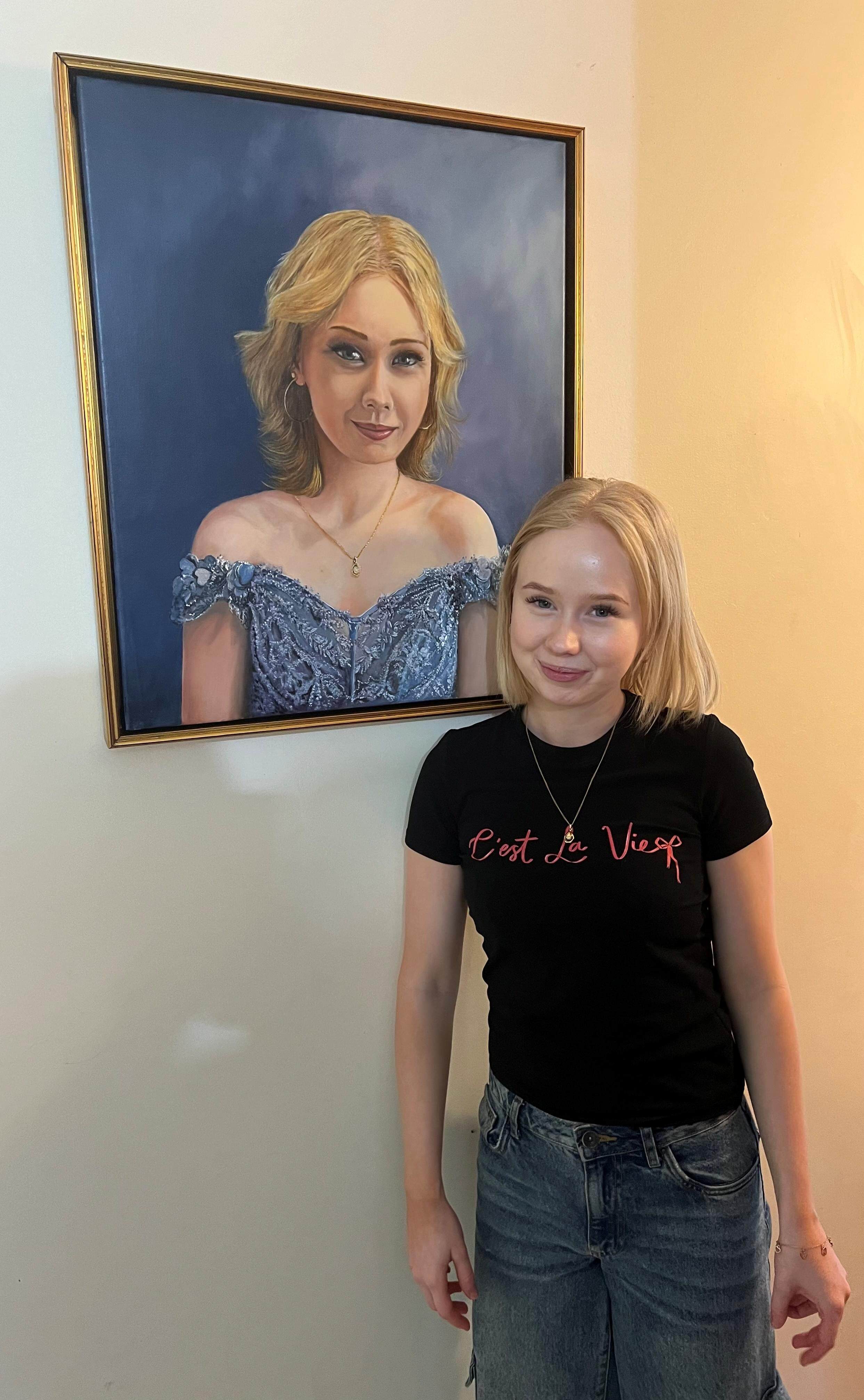 Lucinda and her protrait