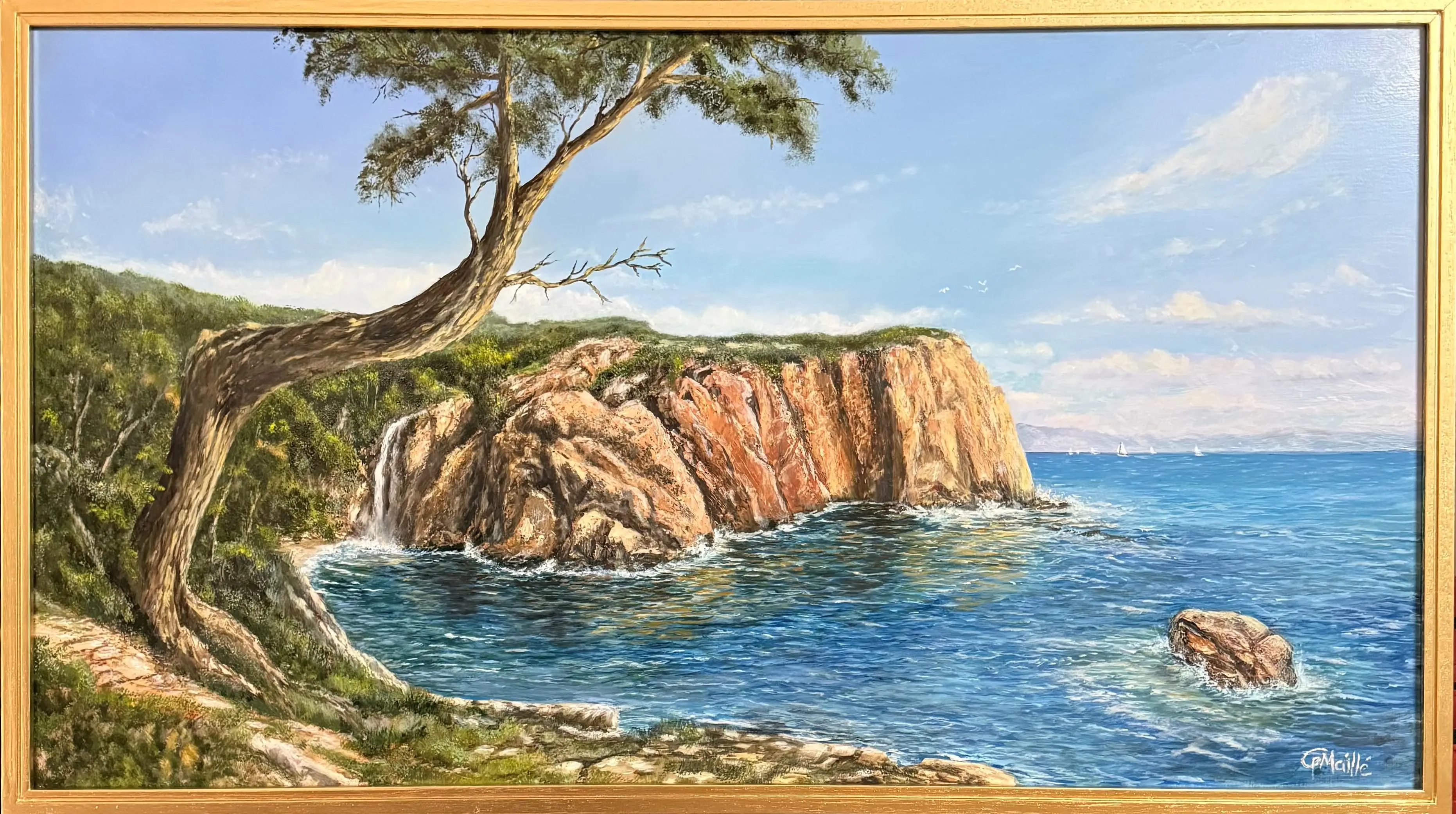 Cliffside Murmurs 4 framed